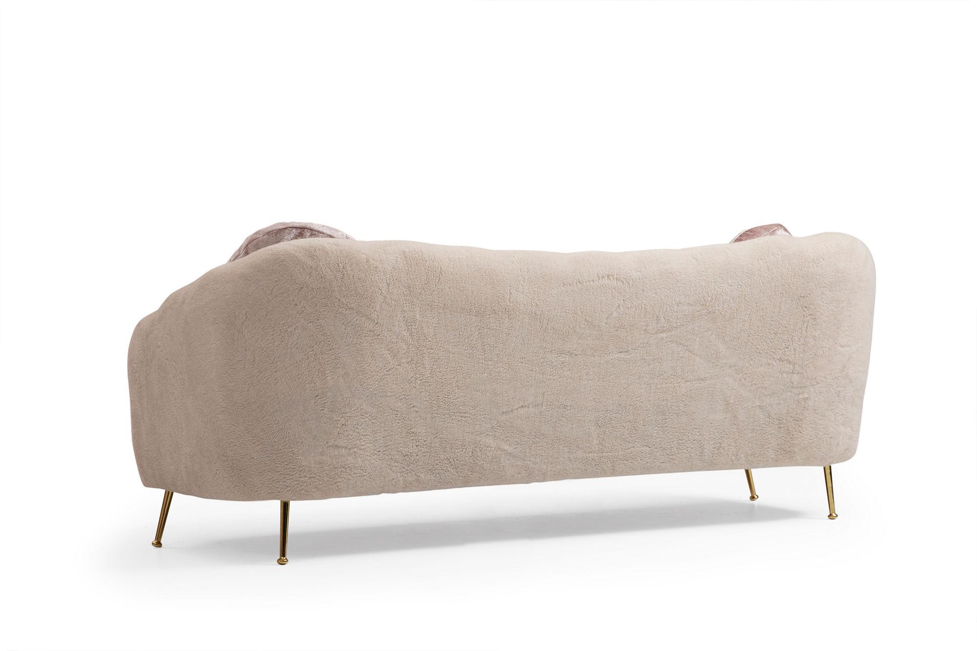 Oyster 3-Seater Sofa Beige 8