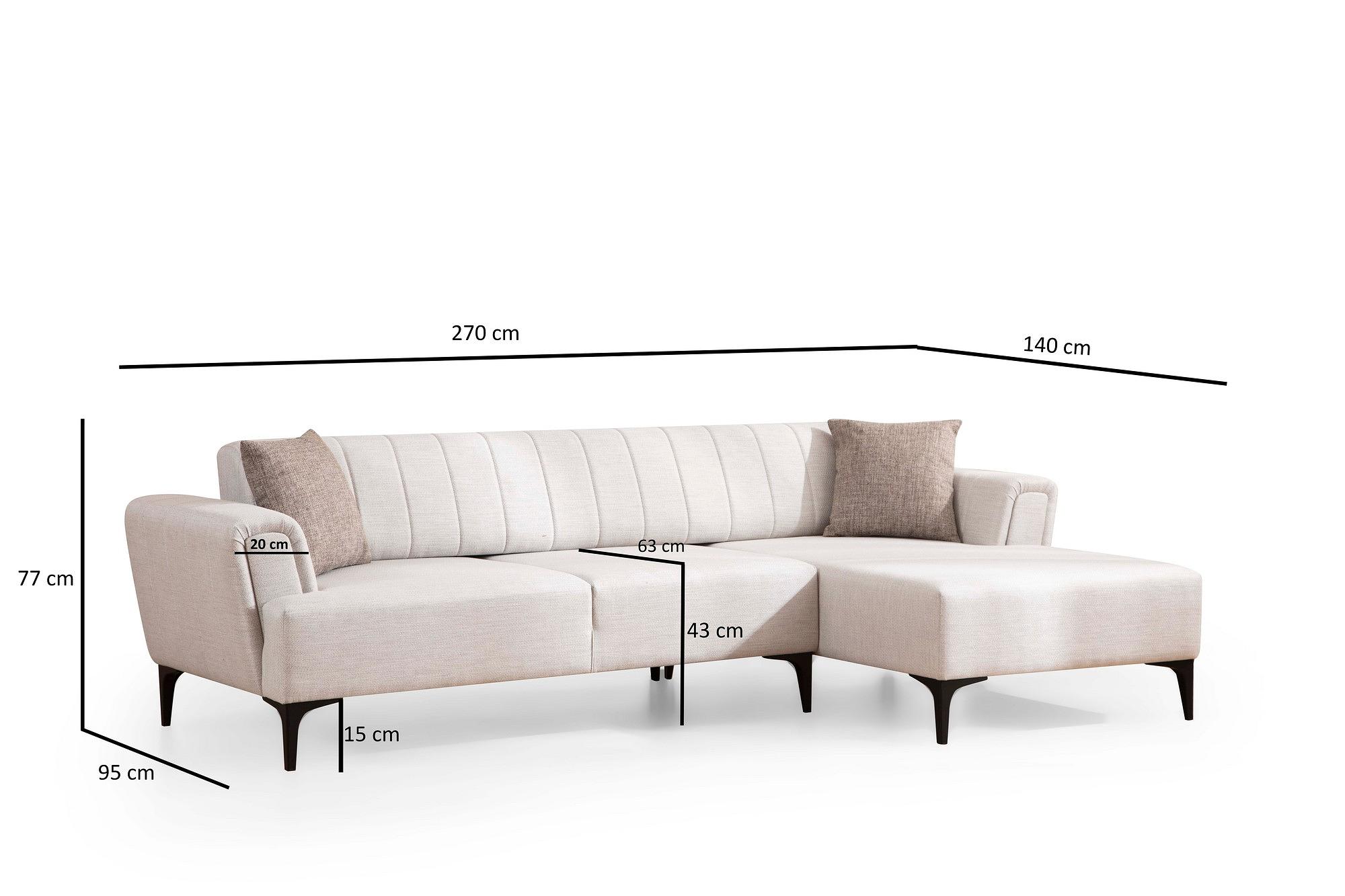 Hamlet Corner Sofa Right Ecru 6