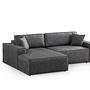Pirlo Corner Sofa Left Dark Grey 4