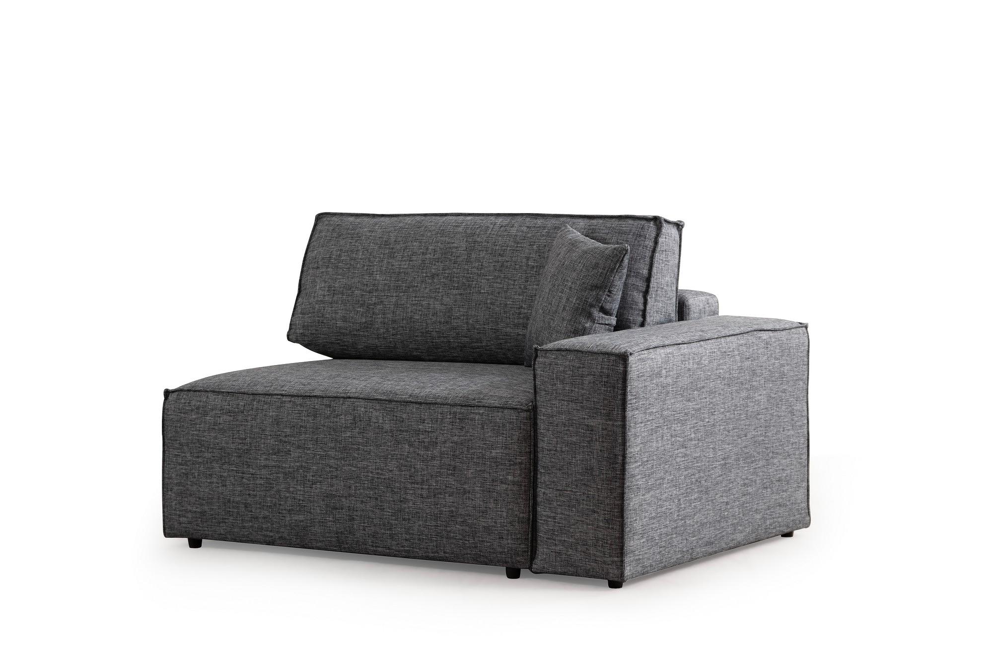 Pirlo Corner Sofa Left Dark Grey 9