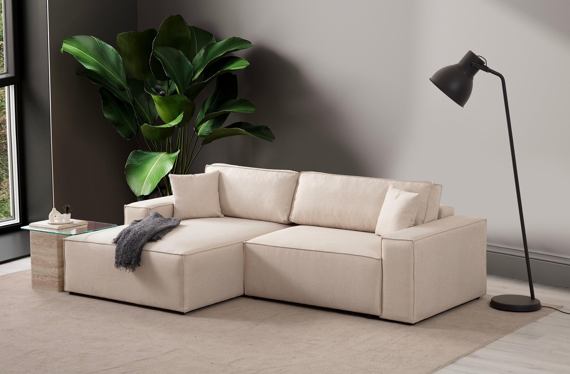 Pirlo Corner Sofa Left Ecru 1