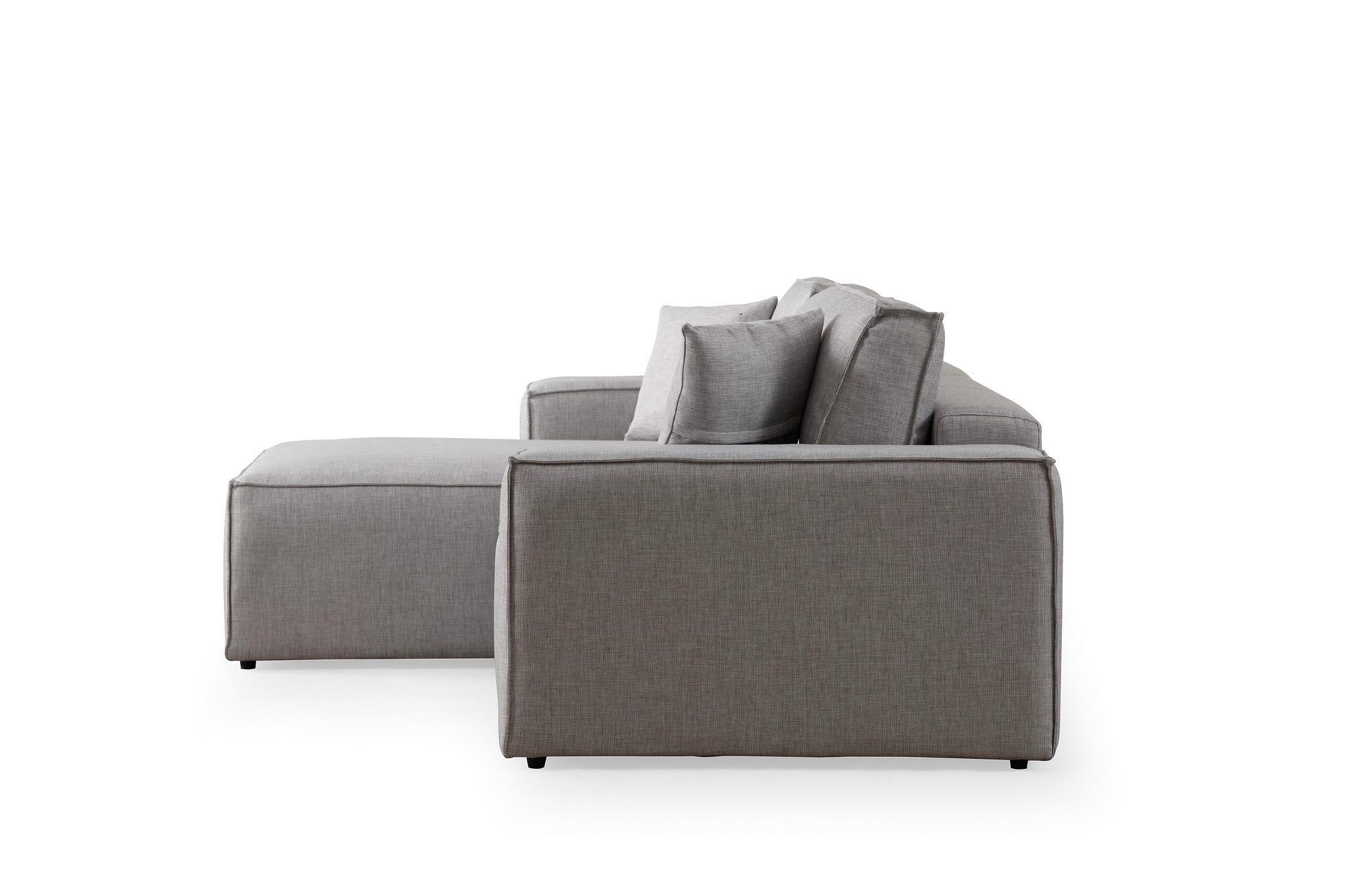 Pirlo Corner Sofa Left Light Grey 6