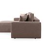 Pirlo corner sofa left brown 6