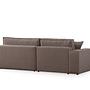 Pirlo corner sofa left brown 7