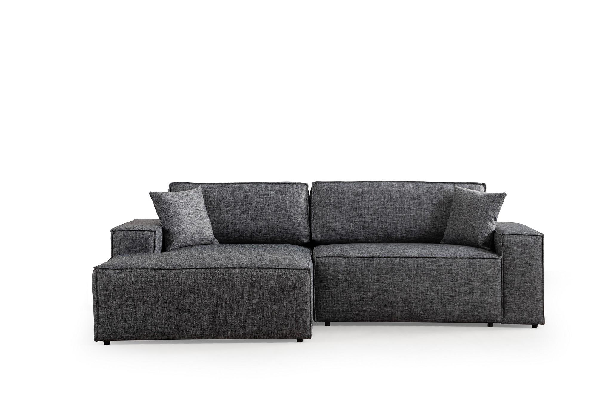 Pirlo Corner Sofa Left Dark Grey 0