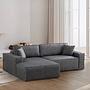 Pirlo Corner Sofa Left Dark Grey 2