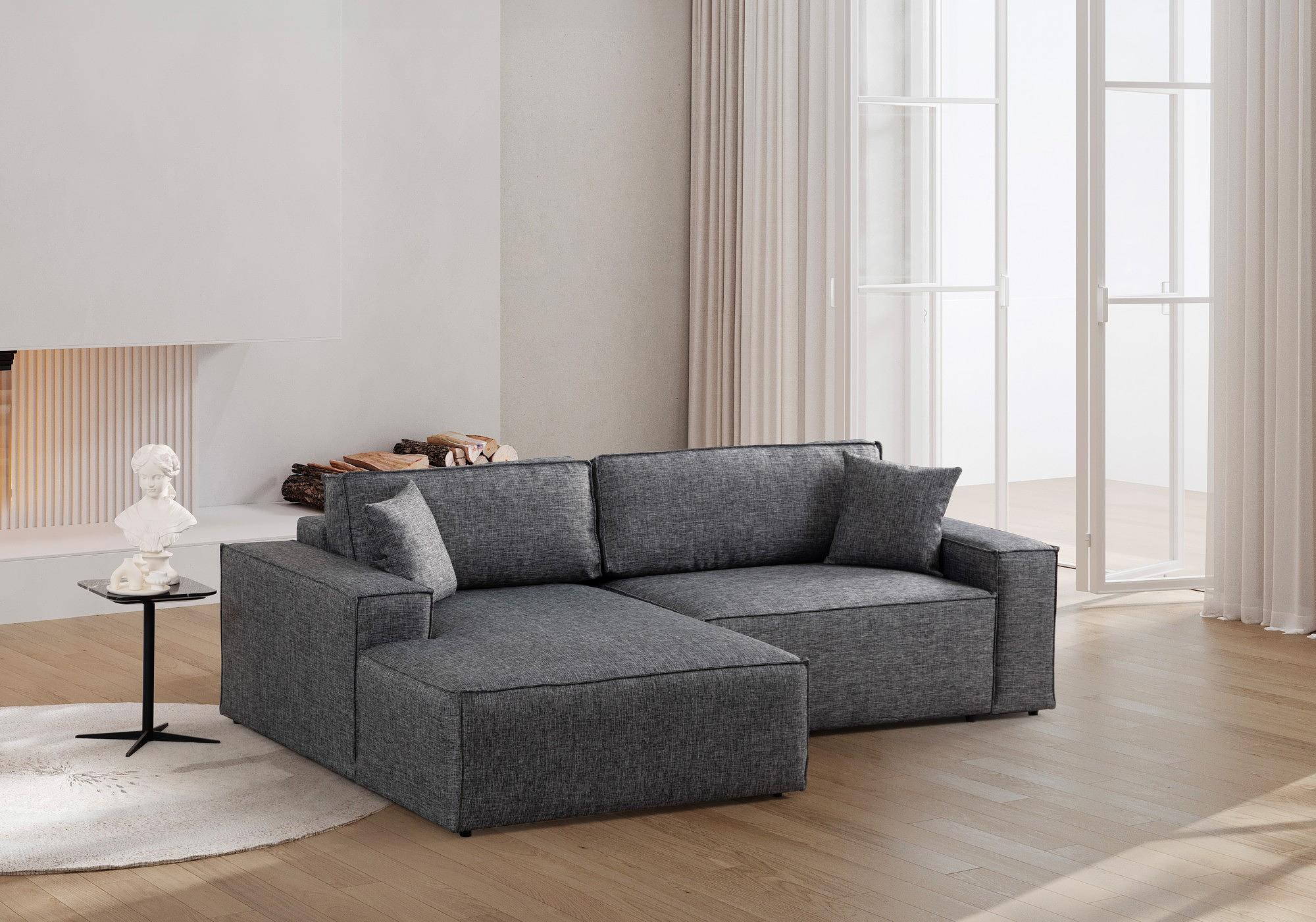 Pirlo Corner Sofa Left Dark Grey 2