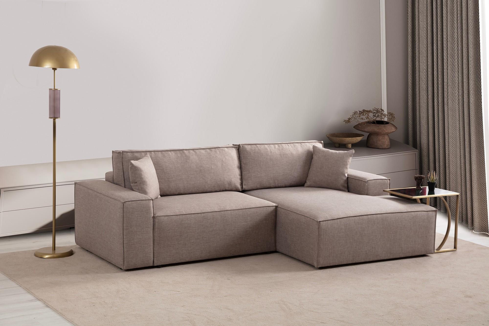 Pƒ±rlo Right Corner Sofa Brown 2