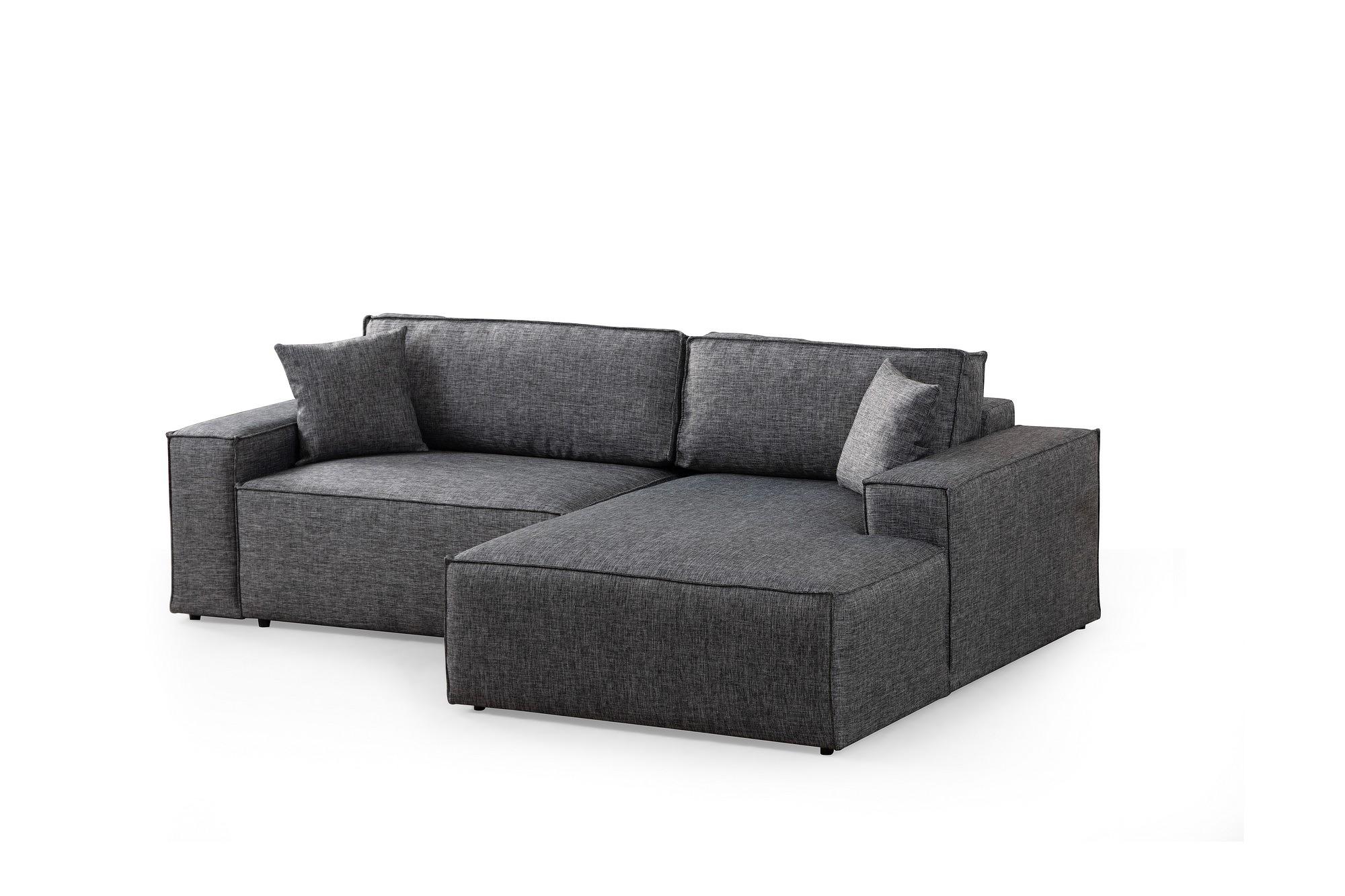Pƒ±rlo Rechts Ecksofa Dunkelgrau 4