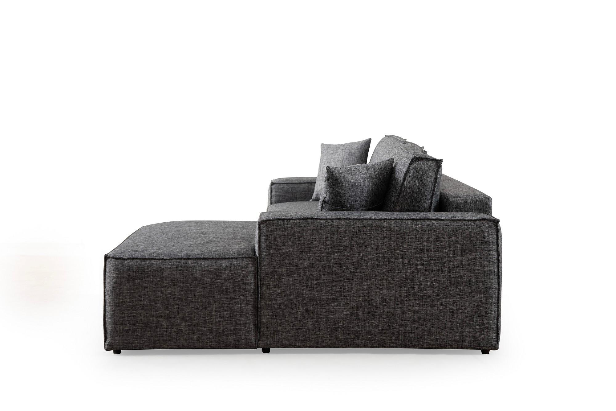 Pƒ±rlo Right Corner Sofa Dark Grey 6