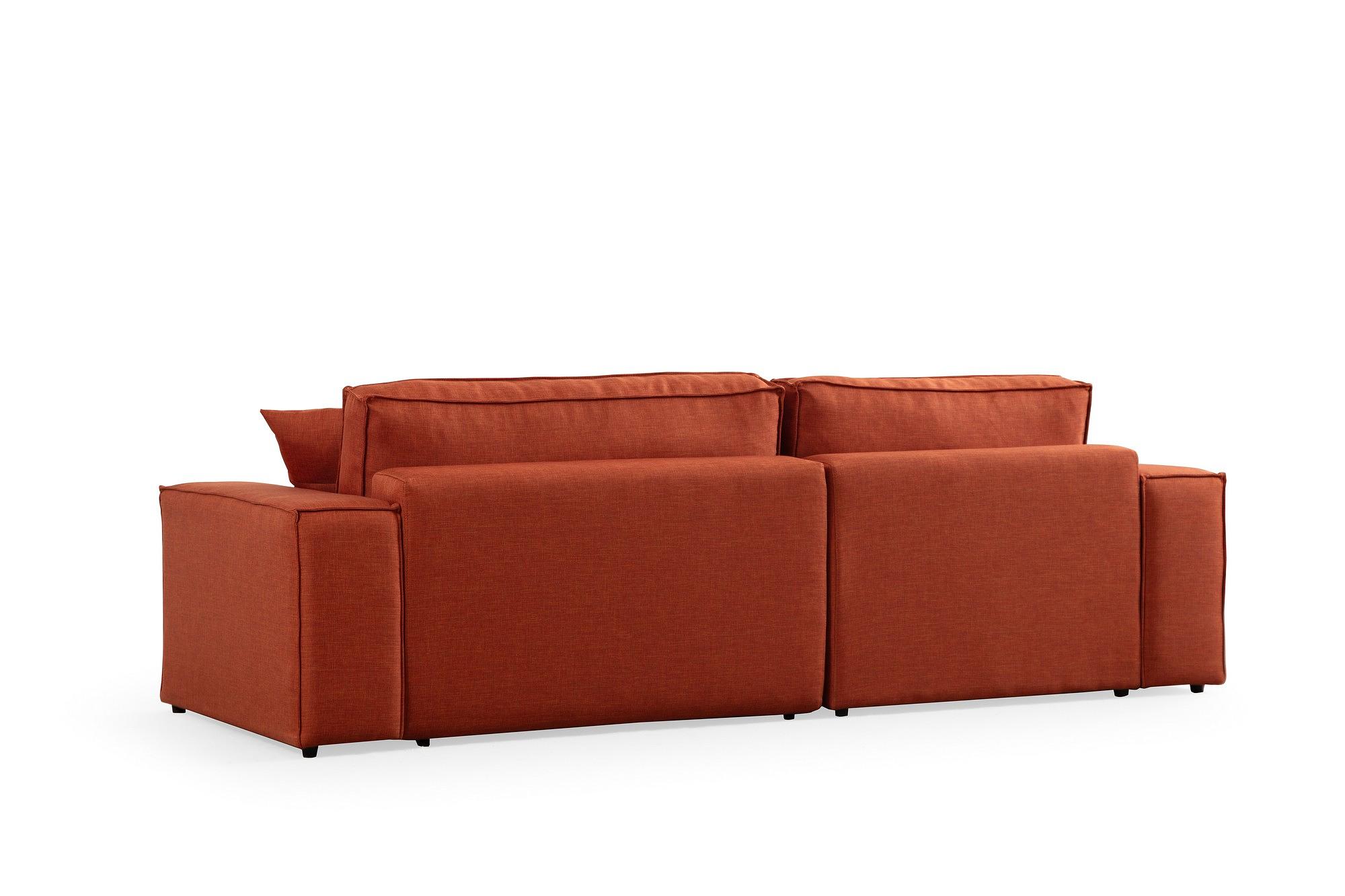 Pirlo Corner Sofa Left Orange 7