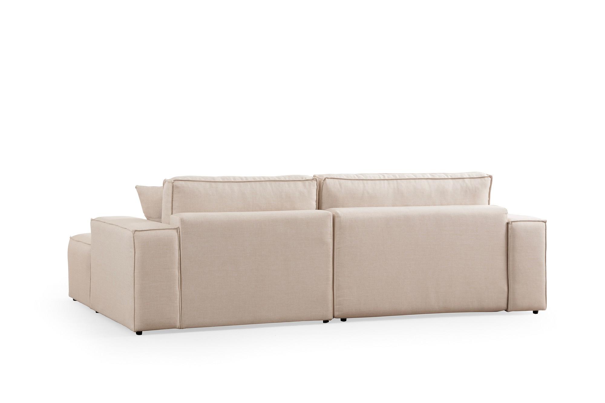 Sofa Chaise Lounge Right Beige 6
