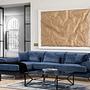 Frido Links Ecksofa Navyblau 1