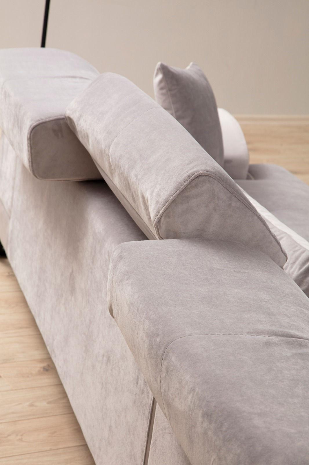 Frido Rechts Ecksofa Hellgrau 4