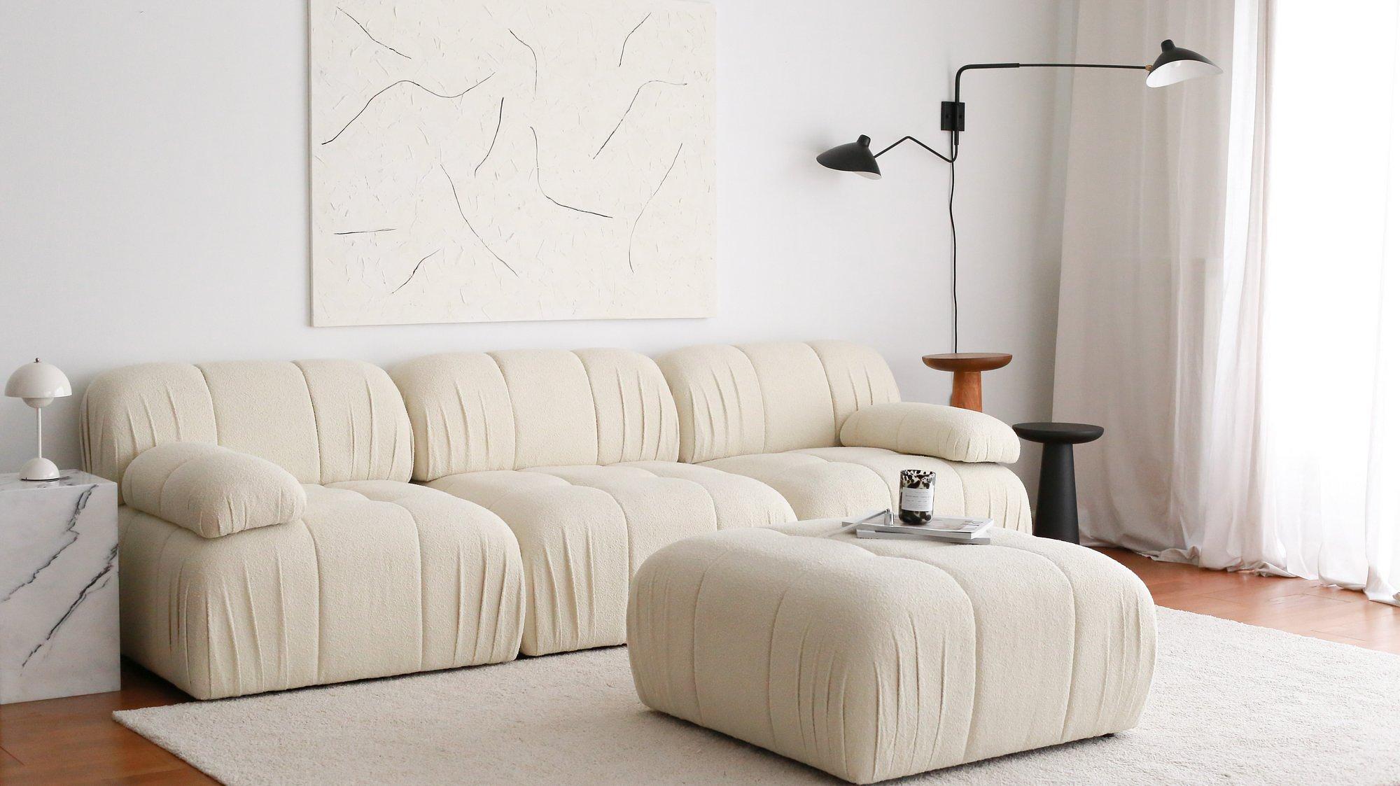 Soli Corner Sofa White 2