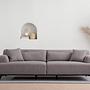 Jaguar 3-seater sofa brown-grey 1