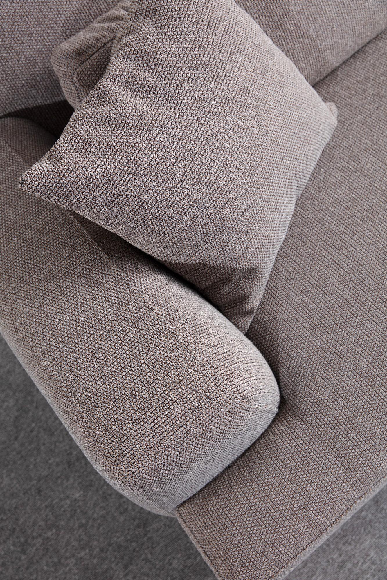 Jaguar 3-Sitzer Sofa Braun-Grau 5