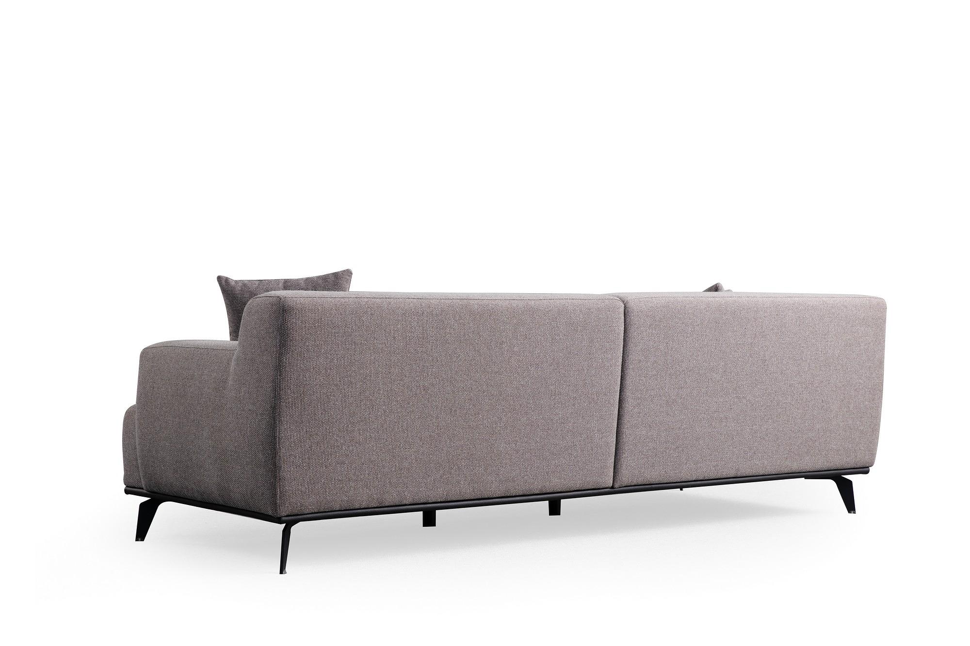 Jaguar 3-Sitzer Sofa Braun-Grau 7