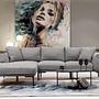 Leo Links' corner sofa Grey 1