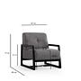 Athena Bergere Armchair Light Grey 6