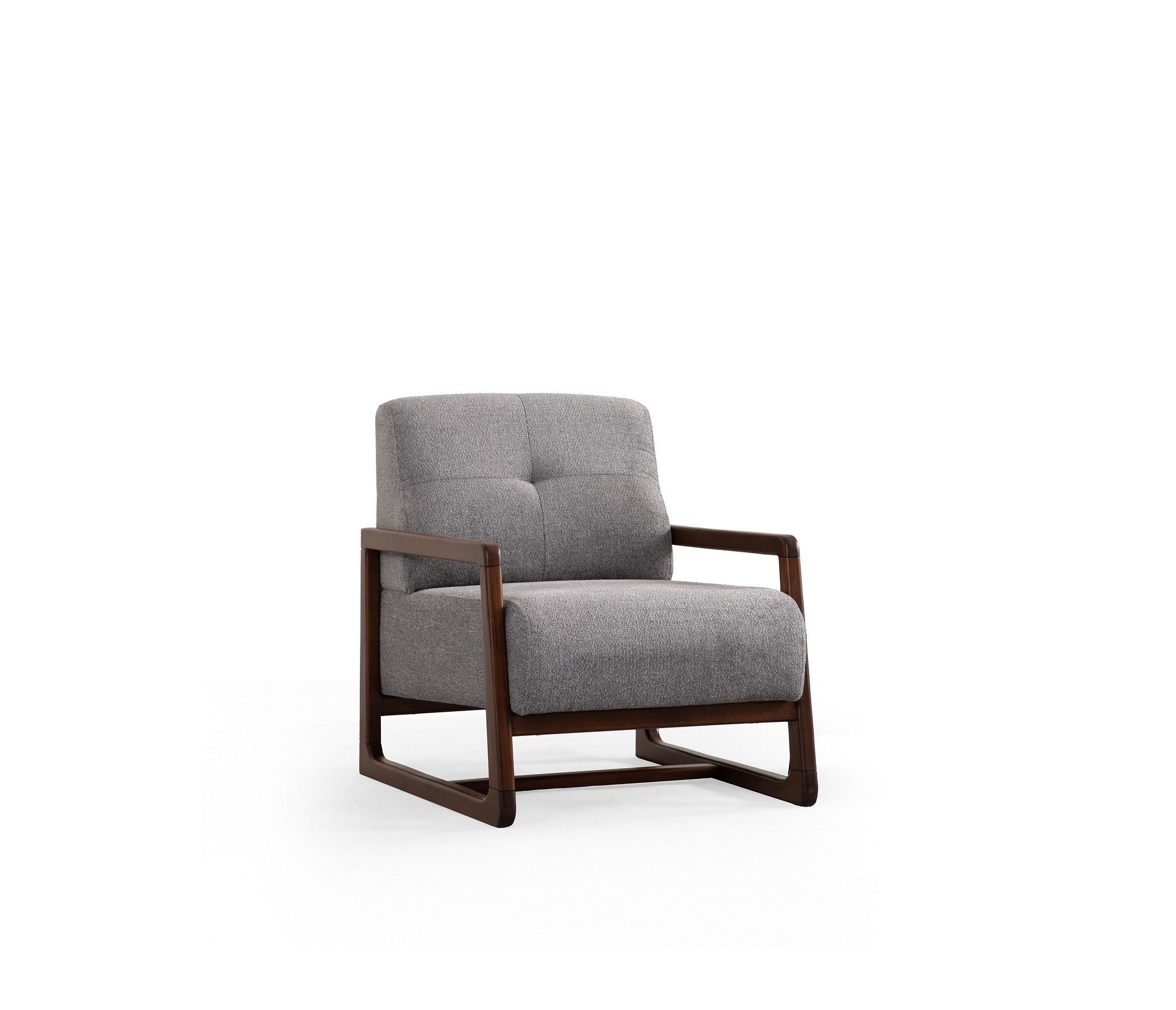 Athena Bergere Armchair Walnut Light Grey 2