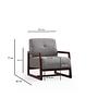 Athena Bergere Armchair Walnut Light Grey 4