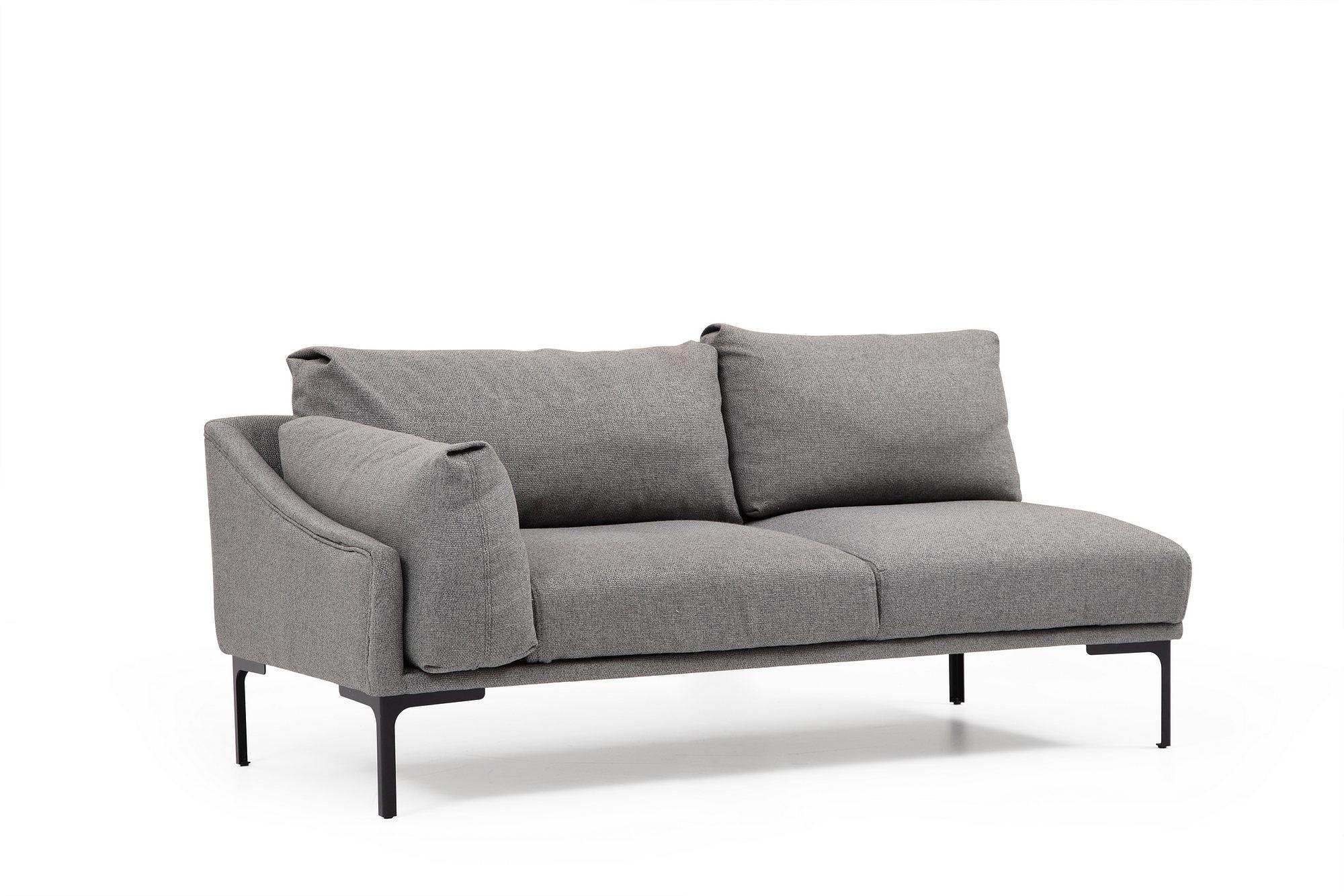 Leo Right Sectional Sofa Grey 8