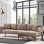 Leo Right Corner Sofa Light Brown 1