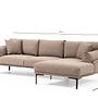 Leo Right Corner Sofa Light Brown 6
