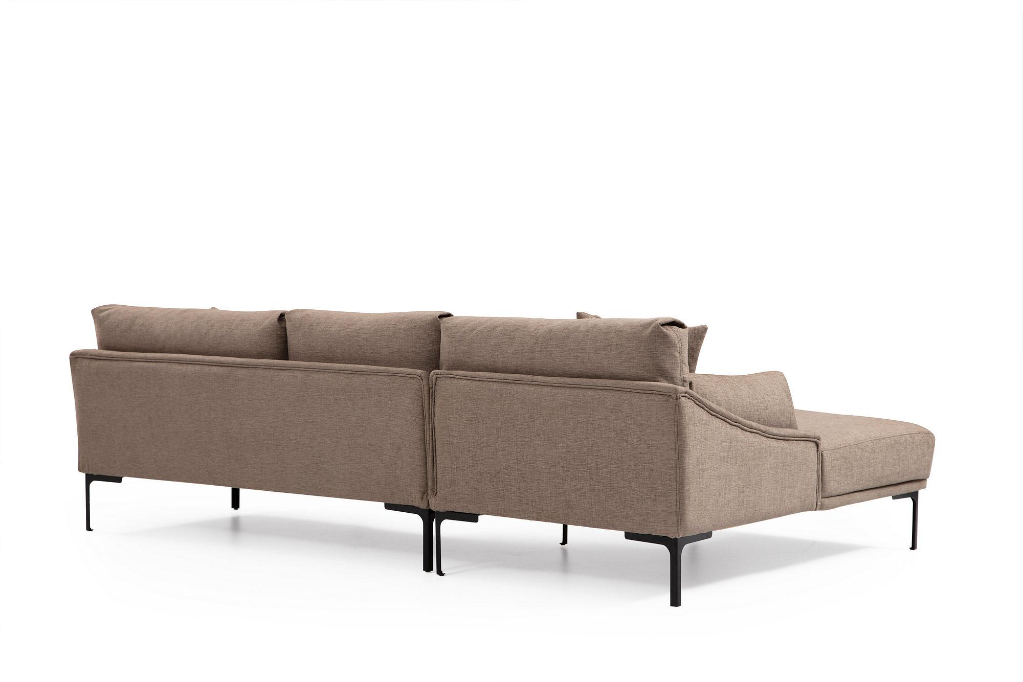 Leo Links corner sofa light brown 5