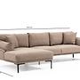 Leo Links corner sofa light brown 6