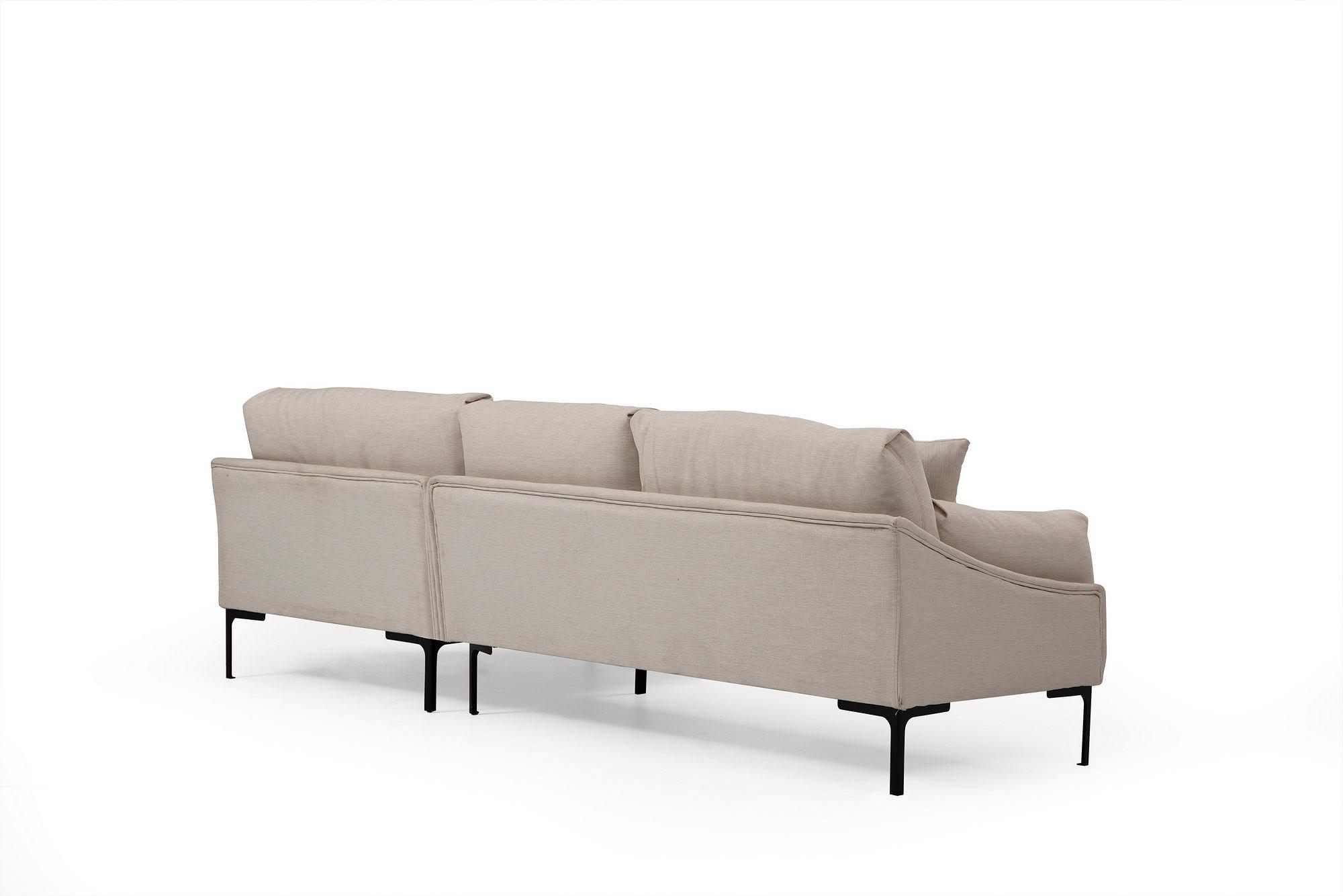 Leo Rechts Ecksofa Beige 5