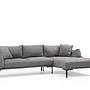 Leo Right Sectional Sofa Grey 0