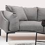 Leo Right Sectional Sofa Grey 4
