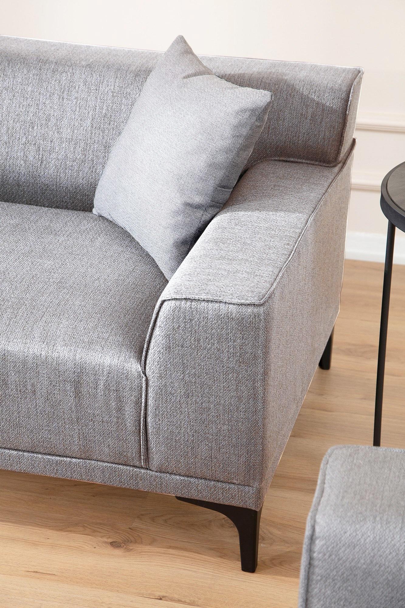 Petra 3 Sofa Light Grey 2