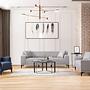 Petra 3 Sofa Light Grey 4