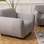 Eddy armchair light grey 2