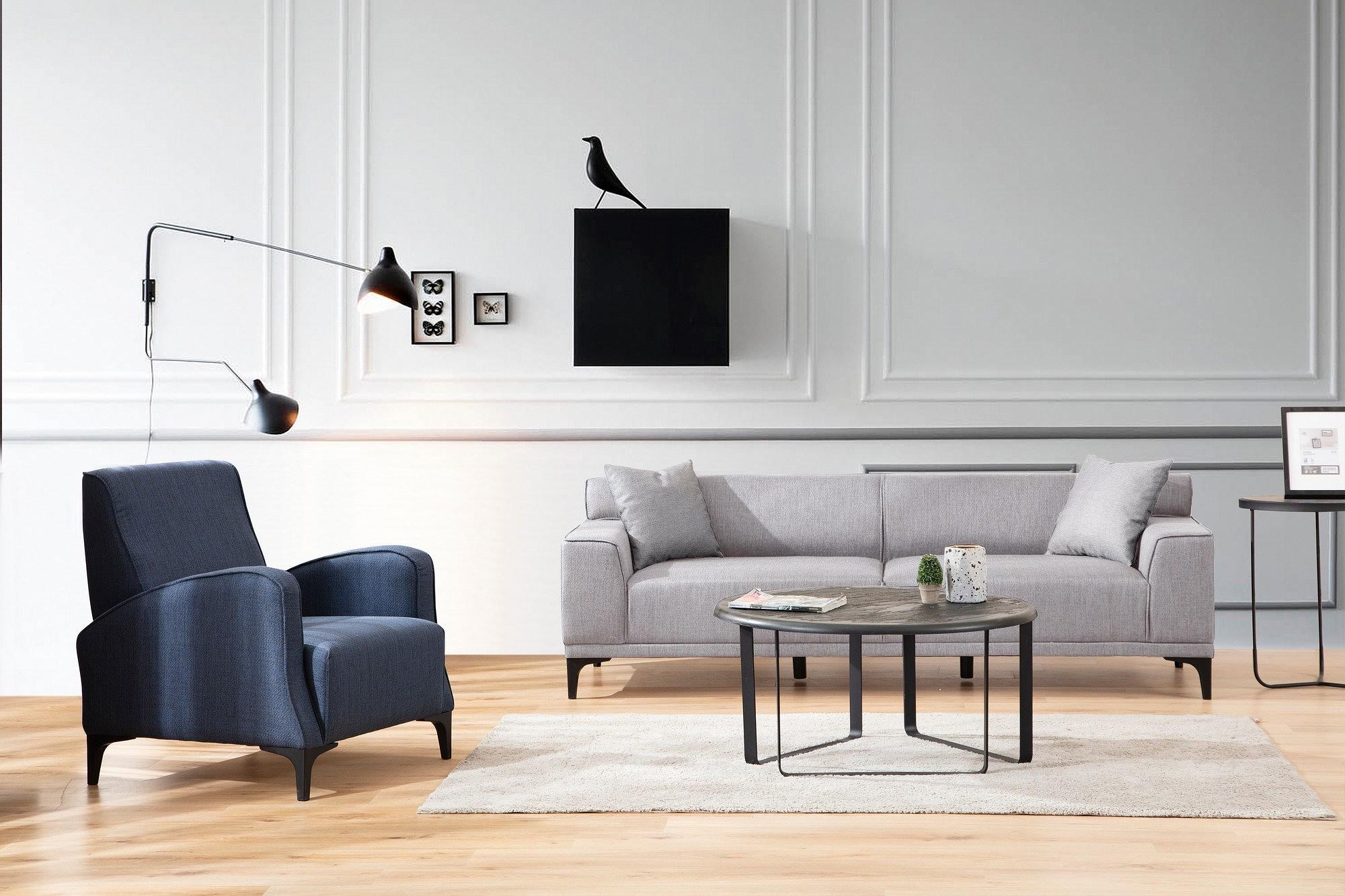 Petra 3 Sofa Light Grey 3