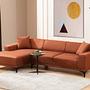 Petra L Corner sofa Orange 2