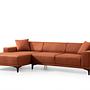 Petra L Corner sofa Orange 4