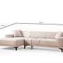 Petra L Corner Sofa White 7