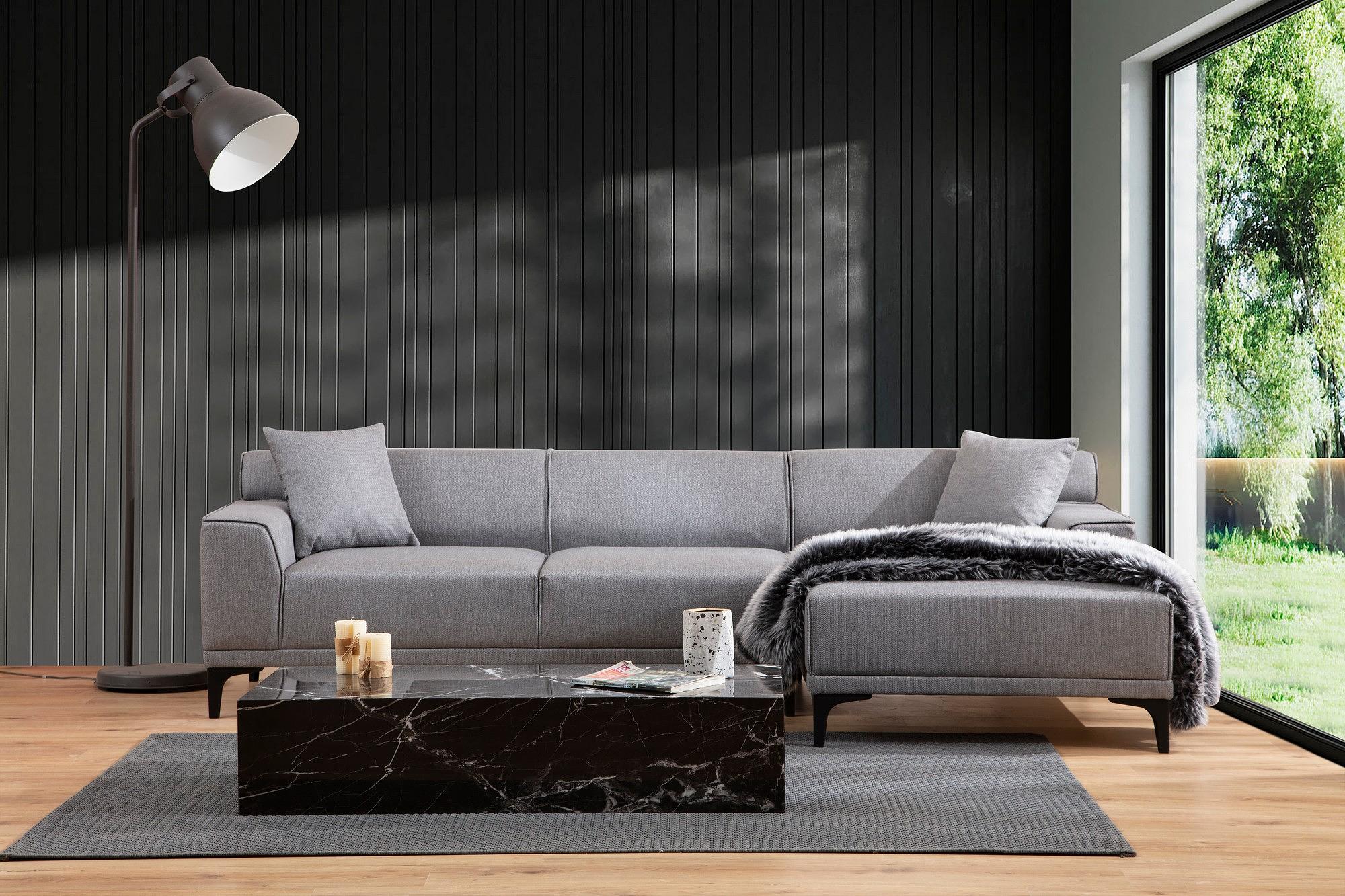 Petra R Corner Sofa Light Grey 1