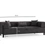 Gio 3-Sitzer Sofa Anthrazit 9