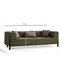 Gio 3-seater sofa Green 5
