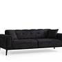 Athena 3-seater sofa bed Black 4