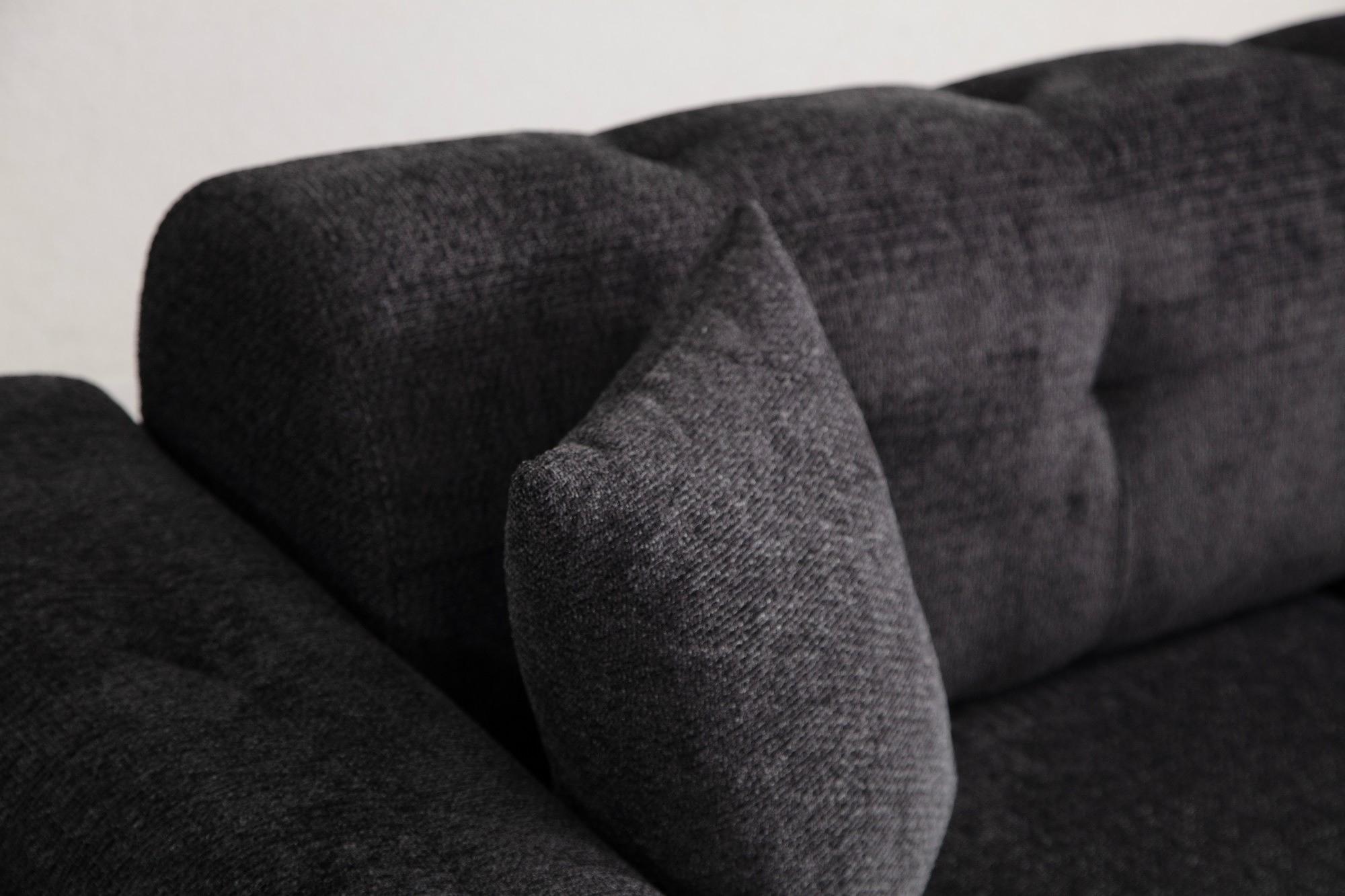 Athena 3-seater sofa bed Black 7