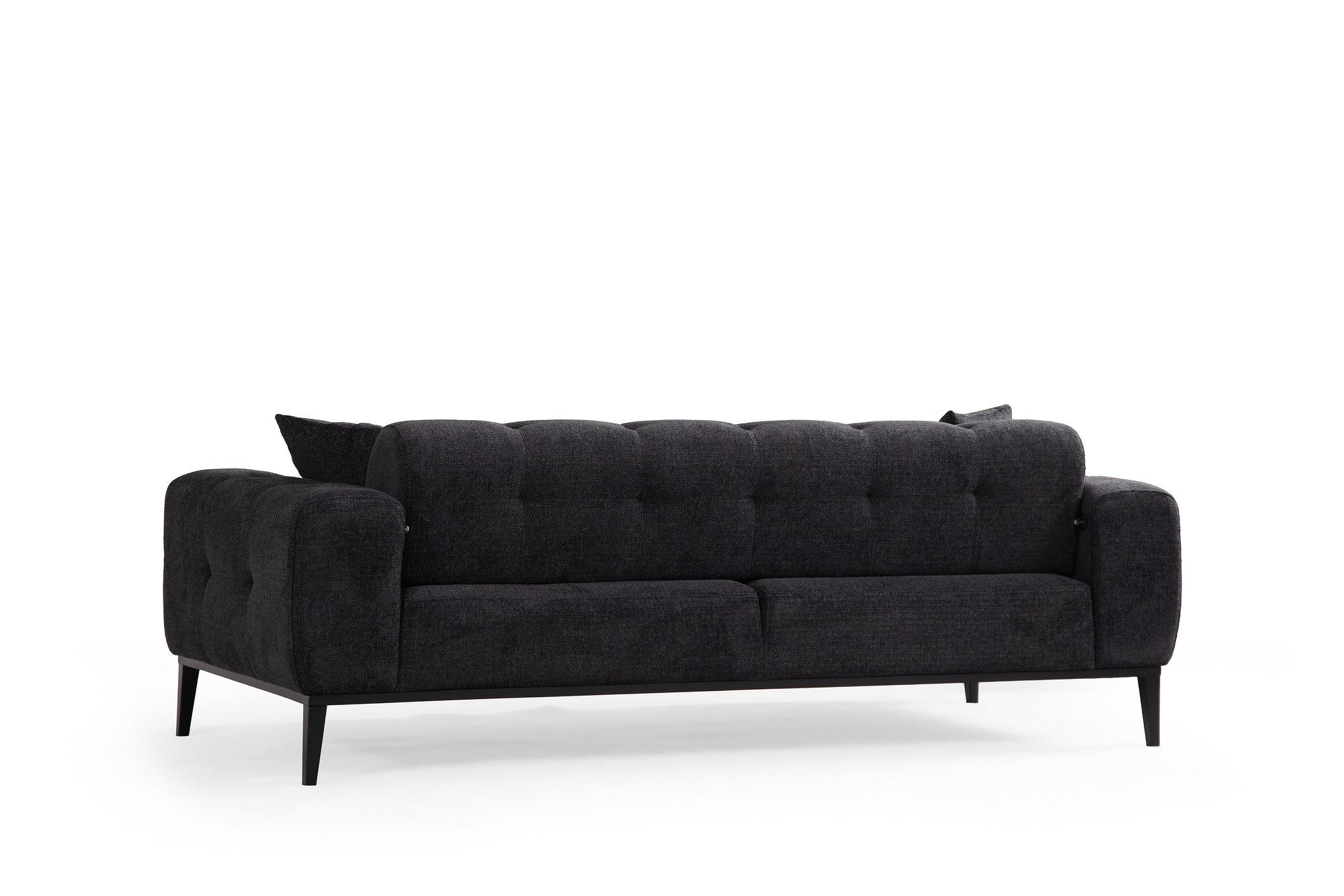 Athena 3-seater sofa bed Black 5
