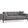 Athena 3-Seater Sofa Bed Light Grey 0