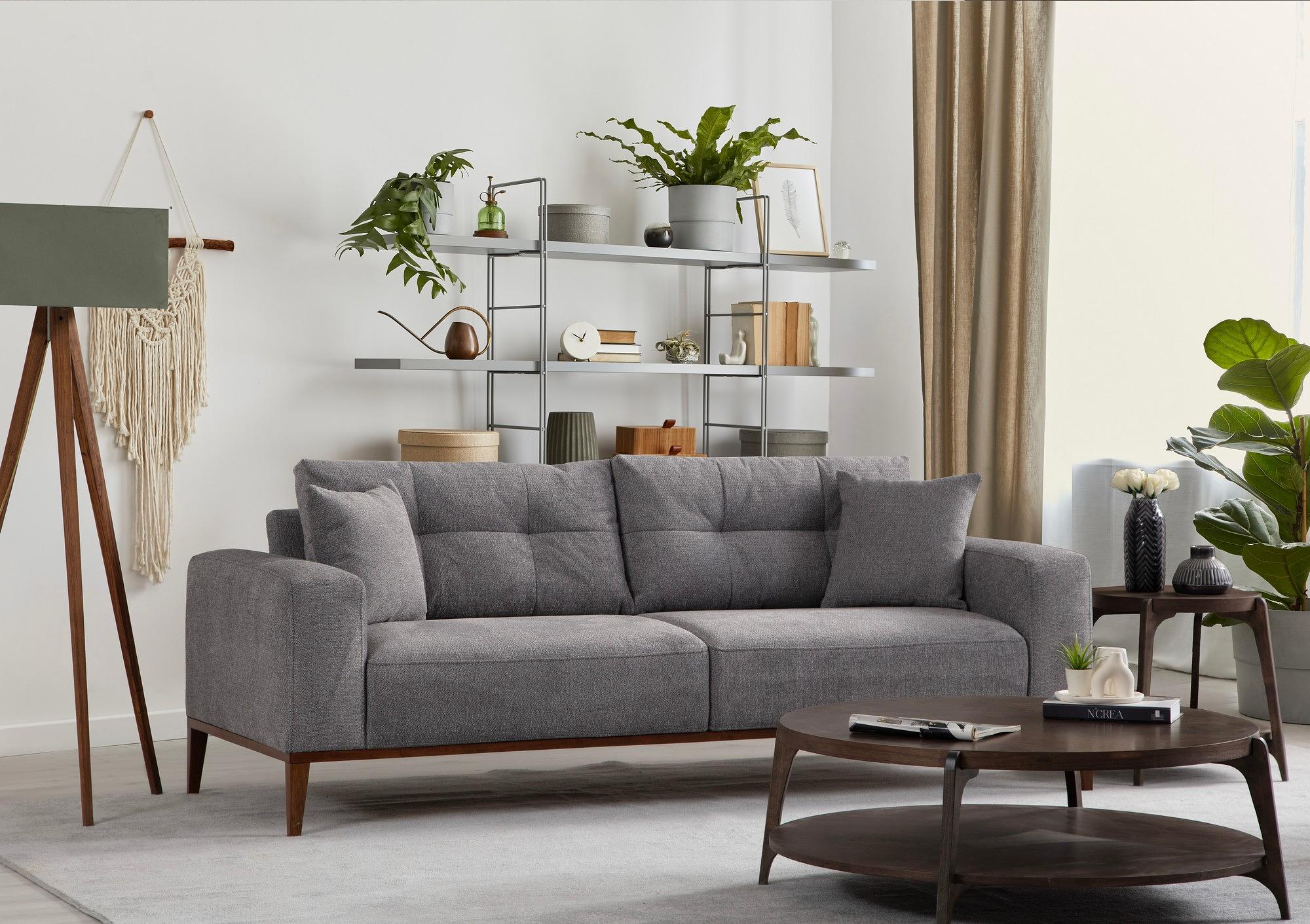 Sinor 3-seater sofa bed Light grey 1