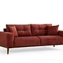 Sinor 3-Sitzer Schlafsofa Rot 4